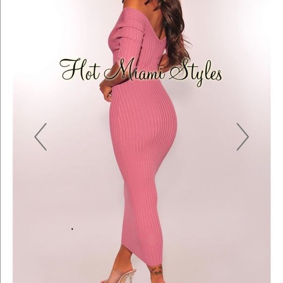 Ribbed sweater dress - Picture 2 of 4